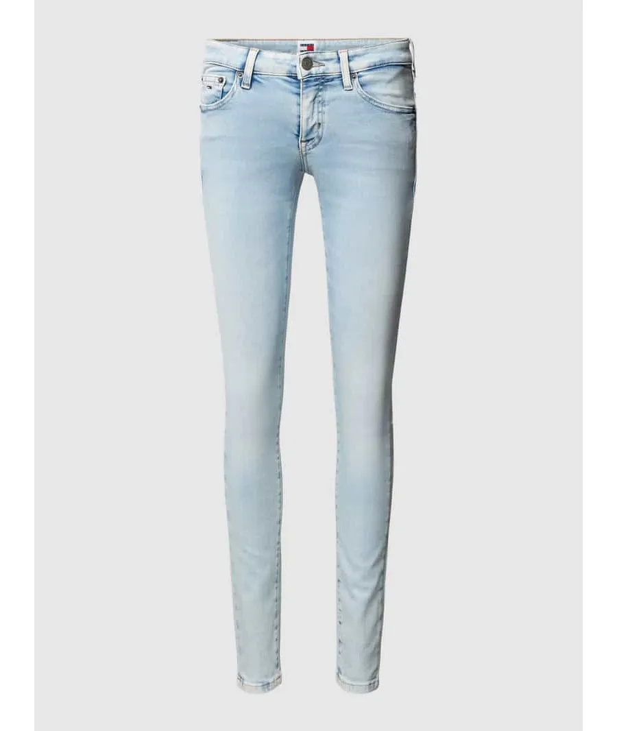 obrazek 1 Jeansy o kroju skinny fit z 5 kieszeniami model ‘SOPHIE’