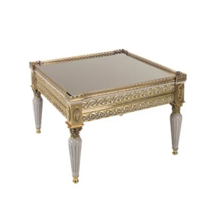 Zdjęcie Oryginalny włoski stolik kwadratowy z lustrzanym blatem