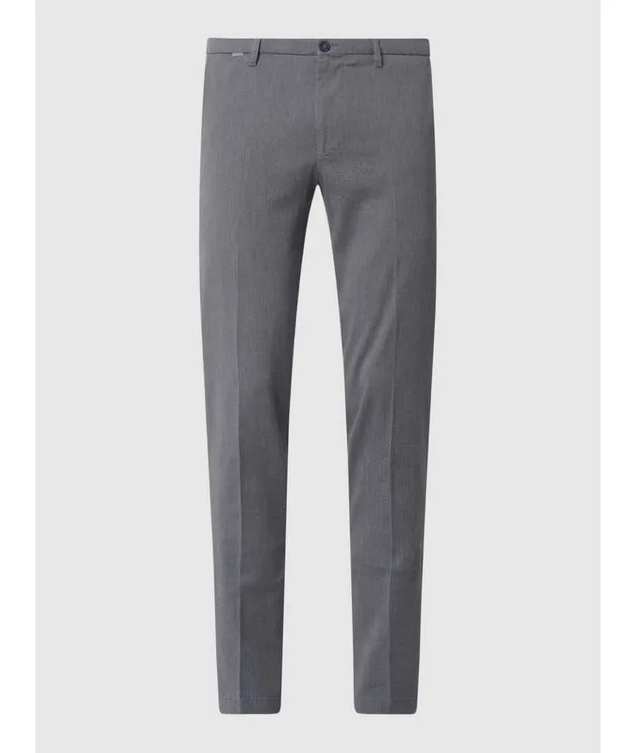 obrazek 1 Spodnie materiałowe o kroju slim fit z dodatkiem streczu model ‘CiBrody’