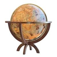 Picture Mini desk globe - stainless steel