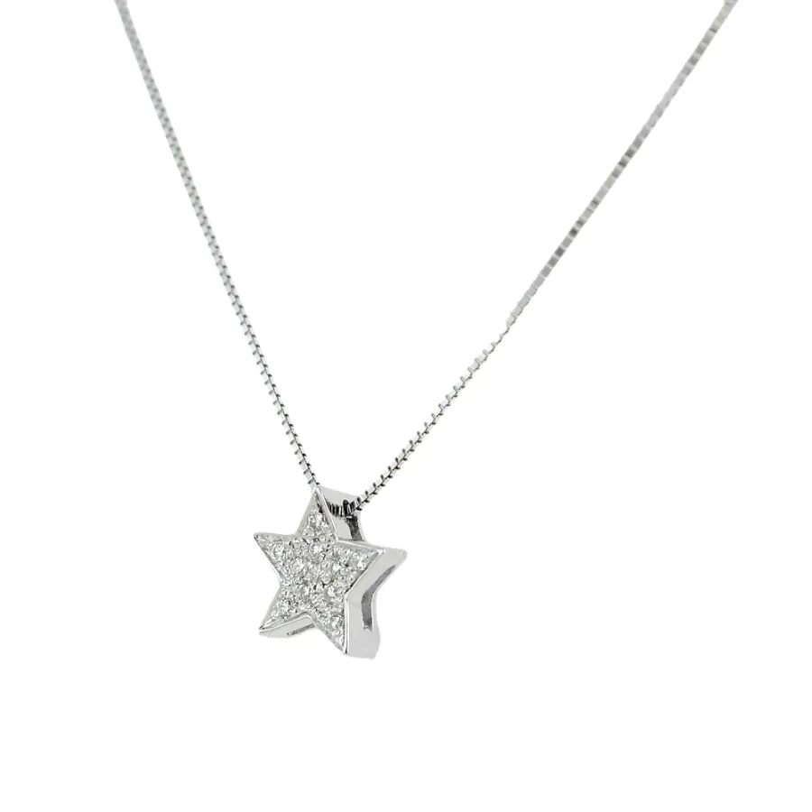 obrazek 3 Stylowy złoty naszyjnik z wisiorkiem Gwiazdą z kolekcji Diamonds Grace