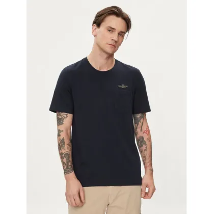 Zdjęcie Aeronautica Militare T-Shirt 241TS2229J593 Granatowy Regular Fit