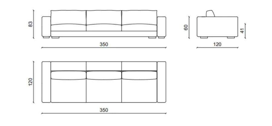 obrazek 4 Nowoczesny mebel do wyjątkowych wnętrz - stylowa sofa - Ulivi Salotti