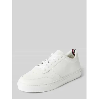 Zdjęcie Sneakersy skórzane z detalem z logo