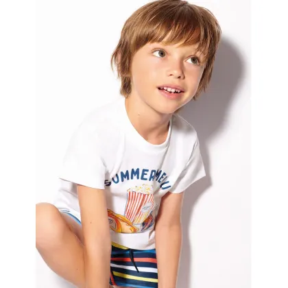 Zdjęcie Mayoral T-Shirt 3012 Biały Regular Fit