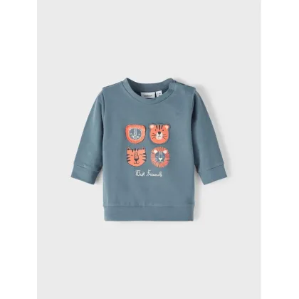 Zdjęcie NAME IT Bluza 13215627 Szary Regular Fit