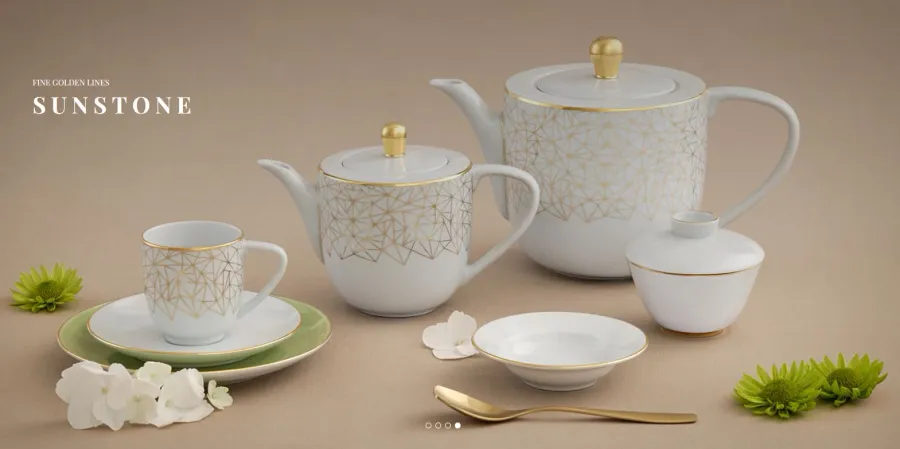obrazek 5 Waza porcelanowa z unikalnym wzorem do jadalni