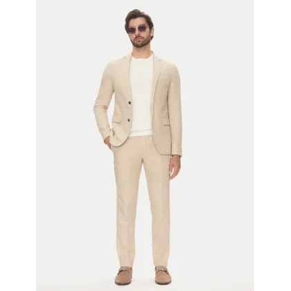 Zdjęcie Lindbergh Garnitur 30-606060 Beżowy Slim Fit