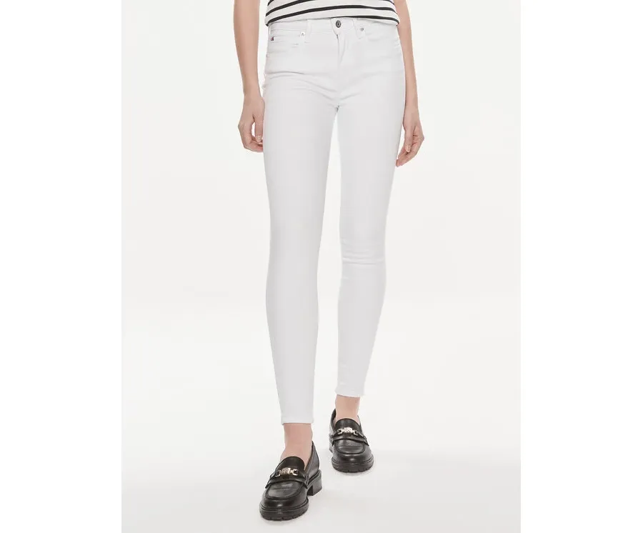 obrazek 1 Tommy Hilfiger Jeansy WW0WW41295 Biały Skinny Fit