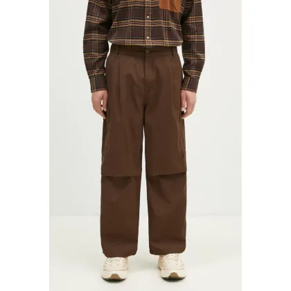 Zdjęcie Carhartt WIP spodnie bawełniane Cole Cargo Pant kolor brązowy proste I030477.2LS02