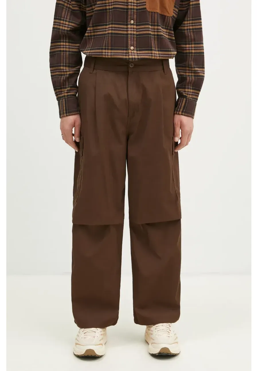 obrazek 1 Carhartt WIP spodnie bawełniane Cole Cargo Pant kolor brązowy proste I030477.2LS02