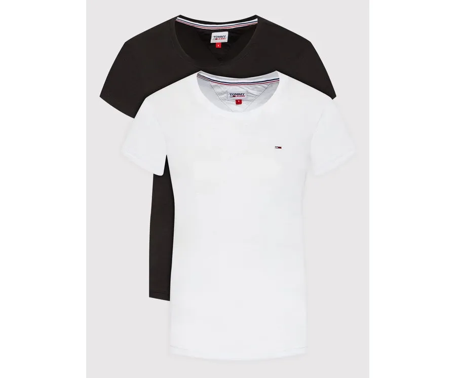 obrazek 1 Tommy Jeans Komplet 2 t-shirtów Soft DW0DW11459 Kolorowy Regular Fit