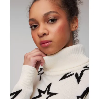 Zdjęcie Sweter Z Wełny Merynosa Damski Perfect Moment Aster