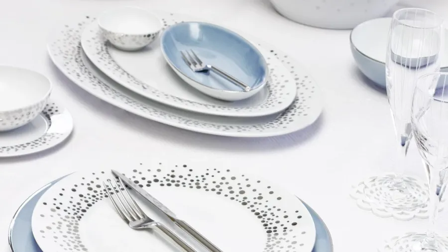 obrazek 2 Stylowa i elegancka porcelanowa zastawa stołowa 68 el. - Porcel
