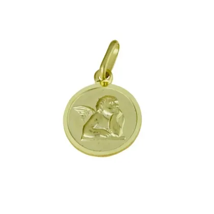 Zdjęcie Klasyczny medalik aniołek śr.12mm.