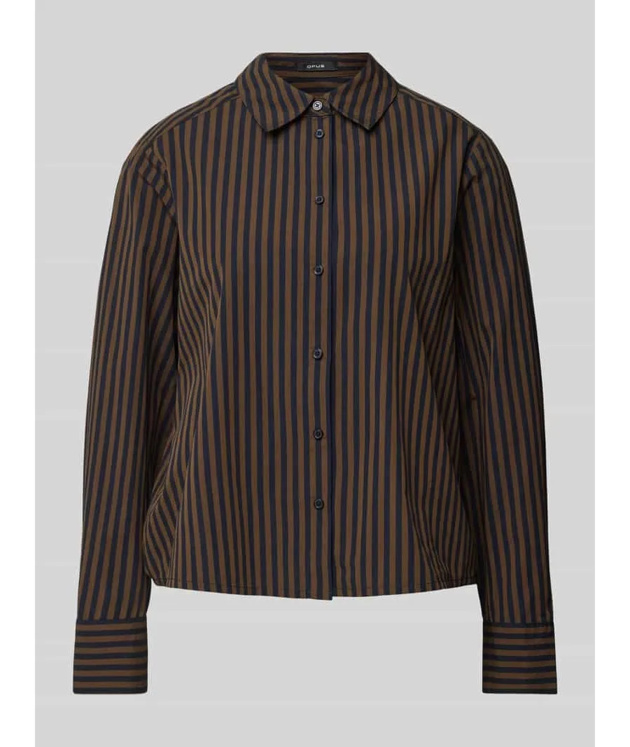 obrazek 1 Bluzka koszulowa z listwą guzikową model ‘Febula’