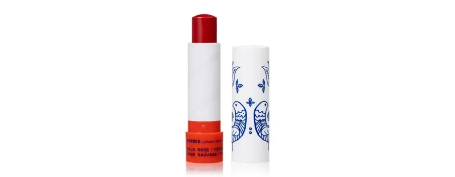 obrazek 1 KORRES Wild Rose Lip Balm tinted red Balsam do ust 4.5 g Red