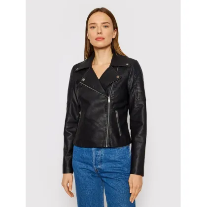 Zdjęcie Noisy May Kurtka z imitacji skóry Rebel 27000741 Czarny Slim Fit