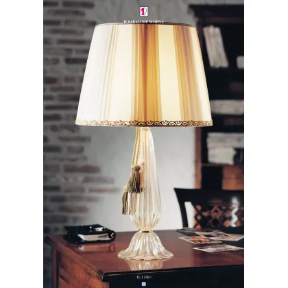 Picture A unique lamp made of Murano glass with a conical shade - Il Paralume Marina