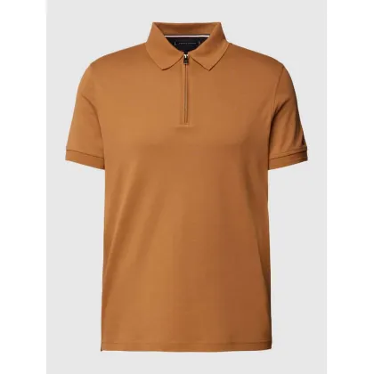 Zdjęcie Koszulka polo o kroju slim fit z krótkim zamkiem błyskawicznym