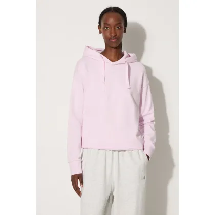 Zdjęcie A.P.C. bluza bawełniana Hoodie Christina damska kolor różowy z kapturem z aplikacją COEIP.F27624-ROSEPALE