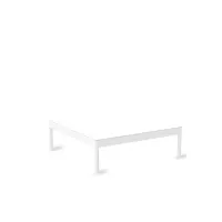 Picture White Les Arcs coffee table made of aluminum for the garden and terrace