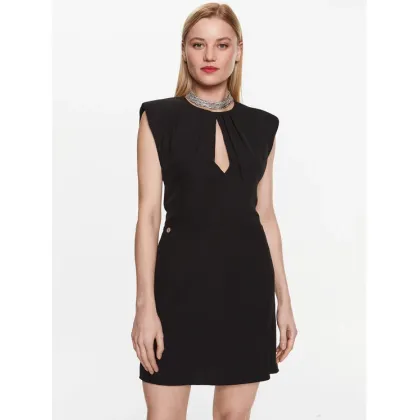 Zdjęcie Kontatto Sukienka koktajlowa NO1006 Czarny Slim Fit