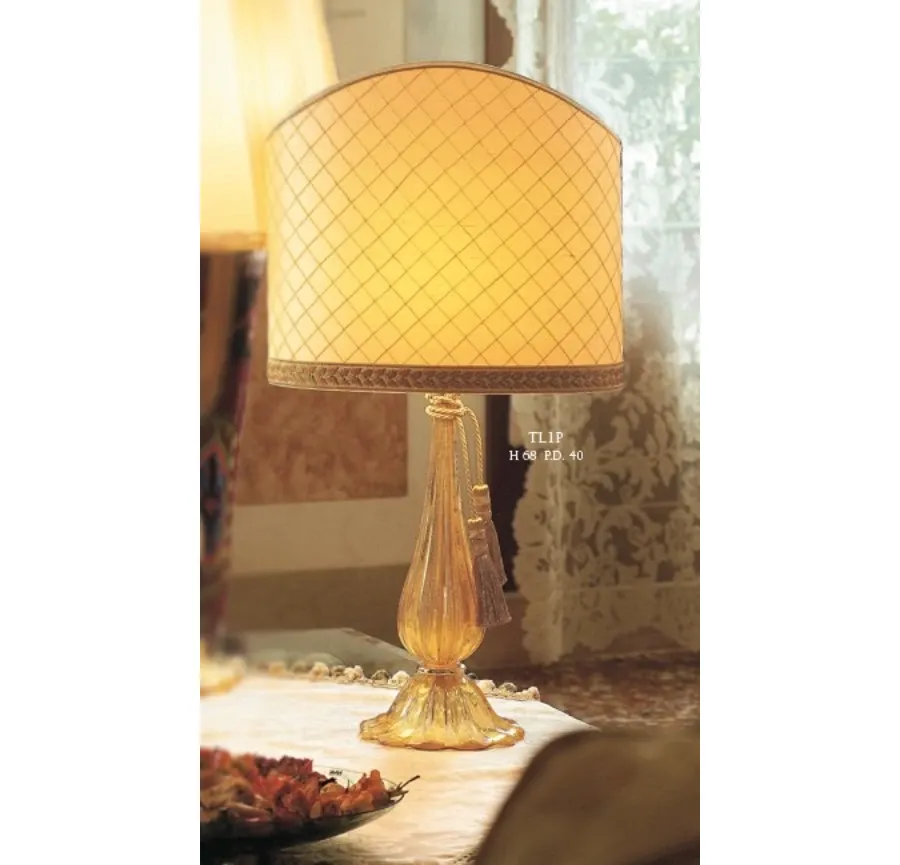 obrazek 1 Lampa ze szkła Murano z plisowanym kloszem – Il Paralume Marina