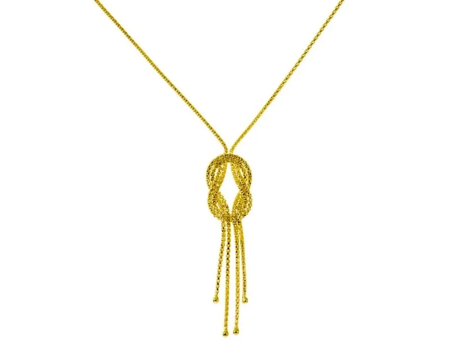 obrazek 1 Luksusowy włoski choker z węzłem 42 cm