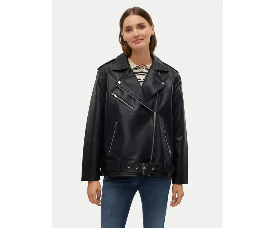 obrazek 1 Vero Moda Kurtka z imitacji skóry Ramon 10311337 Czarny Loose Fit
