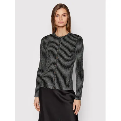 Zdjęcie Tory Burch Kardigan 85850 Srebrny Slim Fit