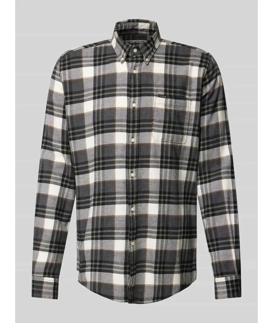 obrazek 1 Koszula casualowa o kroju tailored fit z kołnierzykiem typu button down model ‘Fallbay’