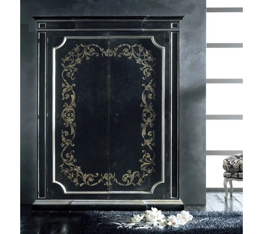 obrazek 1 Czarna postarzana szafa w stylu prowansalskim - Interiors Italia