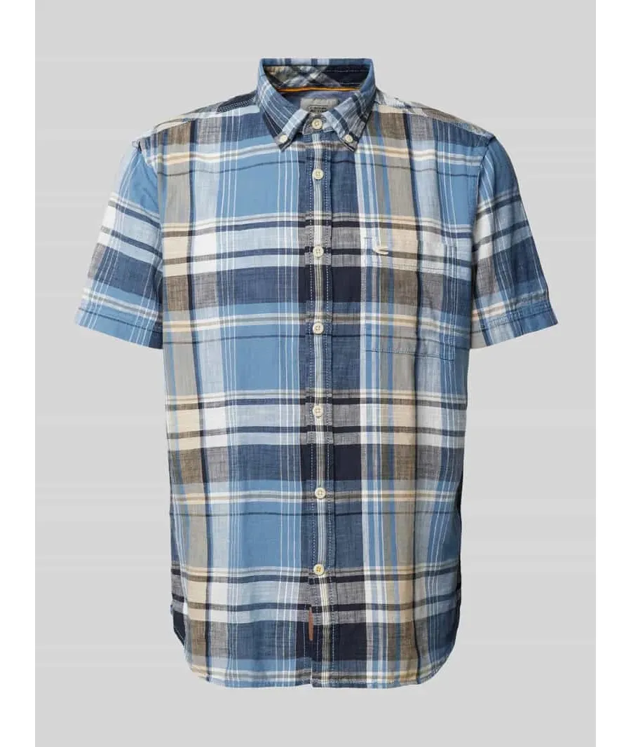 obrazek 1 Koszula casualowa o kroju regular fit ze wzorem w kratę