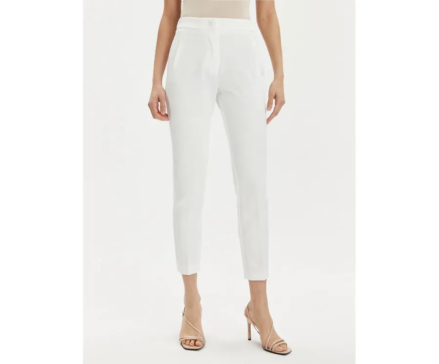 obrazek 1 Kontatto Spodnie materiałowe CO901 Biały Regular Fit