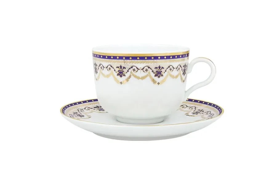 obrazek 1 Portugalska porcelana - filiżanka do herbaty ze spodkiem