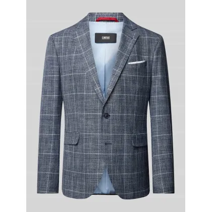 Zdjęcie Marynarka ze wzorem w kratę glencheck model ‘Data’