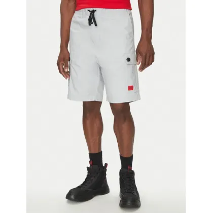 Zdjęcie HUGO Szorty materiałowe Garlio 50510594 Szary Regular Fit