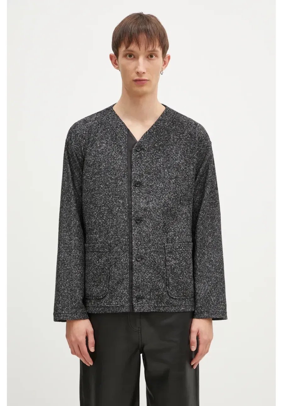 obrazek 1 Engineered Garments kardigan z domieszką wełny Knit Cardigan kolor szary 24F1B030