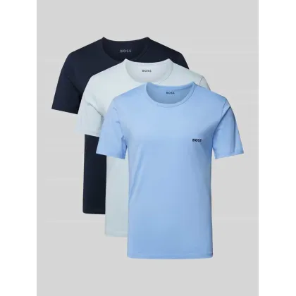 Zdjęcie T-shirt z wyhaftowanym logo w zestawie 3 szt.