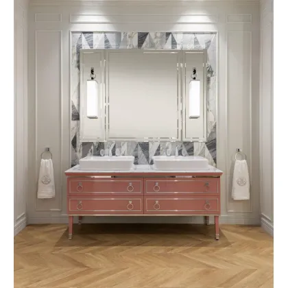 Zdjęcie Piękny zestaw włoskich mebli łazienkowych z serii Lutetia