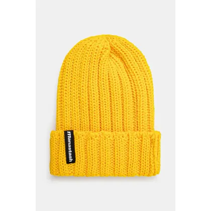 Zdjęcie Manastash czapka 90''S Logo Beanie Ii kolor żółty z grubej dzianiny 7923974005