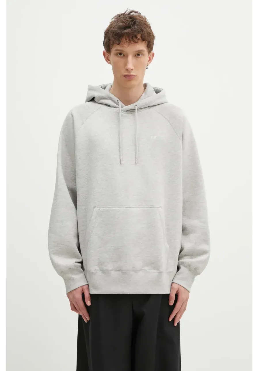 obrazek 1 Wood Wood bluza bawełniana Fred hoodie 25217 męska kolor szary gładka 30250243