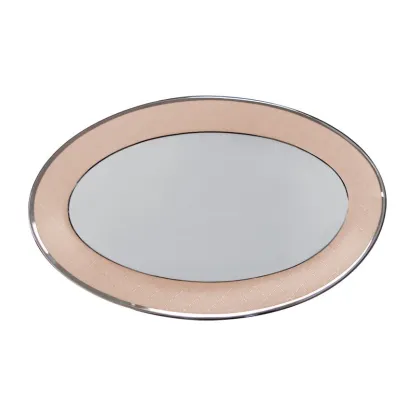 Zdjęcie Owalny półmisek 31 cm z porcelany - kolekcja Ethereal Moka