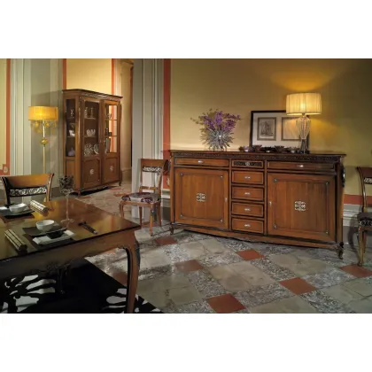 Zdjęcie Włoska komoda Elite 2-drzwiowa z 7 szufladami