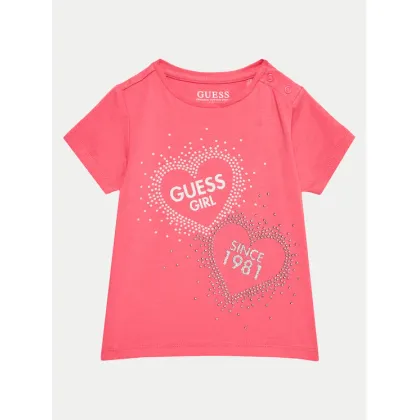 Zdjęcie Guess T-Shirt K4BI01 J1314 Różowy Regular Fit