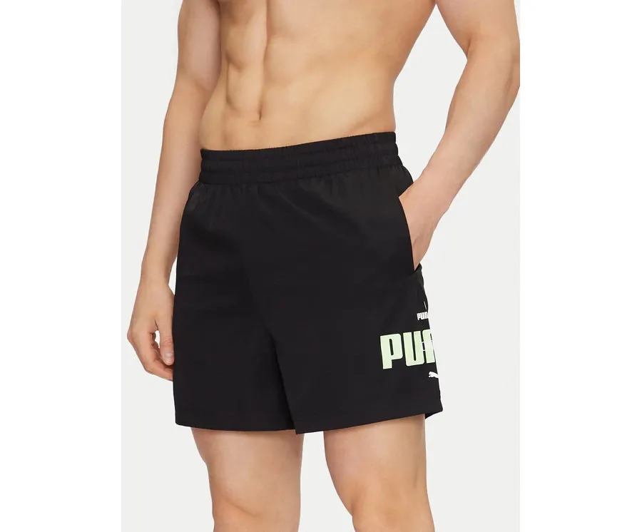 obrazek 1 Puma Szorty sportowe Ess Logo Lab 684672 Czarny Regular Fit