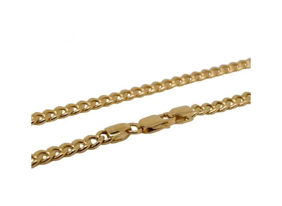 obrazek 1 Luksusowy łańcuszek krawężnik o szerokości 4mm i dł 50cm