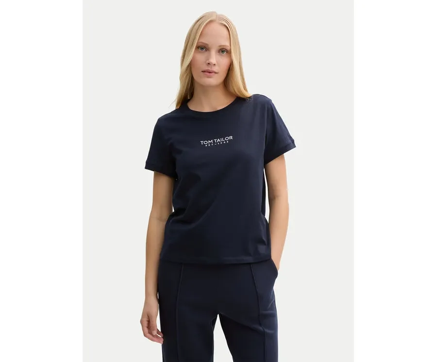 obrazek 1 Tom Tailor T-Shirt 1045543 Granatowy Regular Fit
