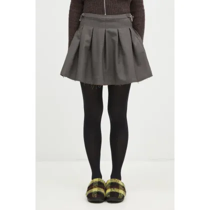 Zdjęcie Our Legacy spódnica wełniana Object kolor szary mini rozkloszowana W4244OGA